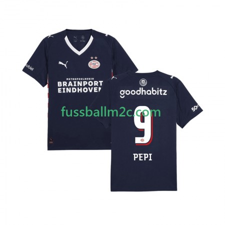 Fußballtrikots PSV Eindhoven Ricardo Pepi 9 Auswärts Trikotsatz 2025-2026 Fußballtrikots PSV Eindhoven Ricardo Pepi 9 Auswärts Trikotsatz 2025-2026